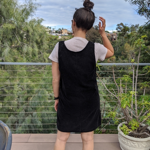 Vintage Black Velvet Jumper - Picture 3 of 5